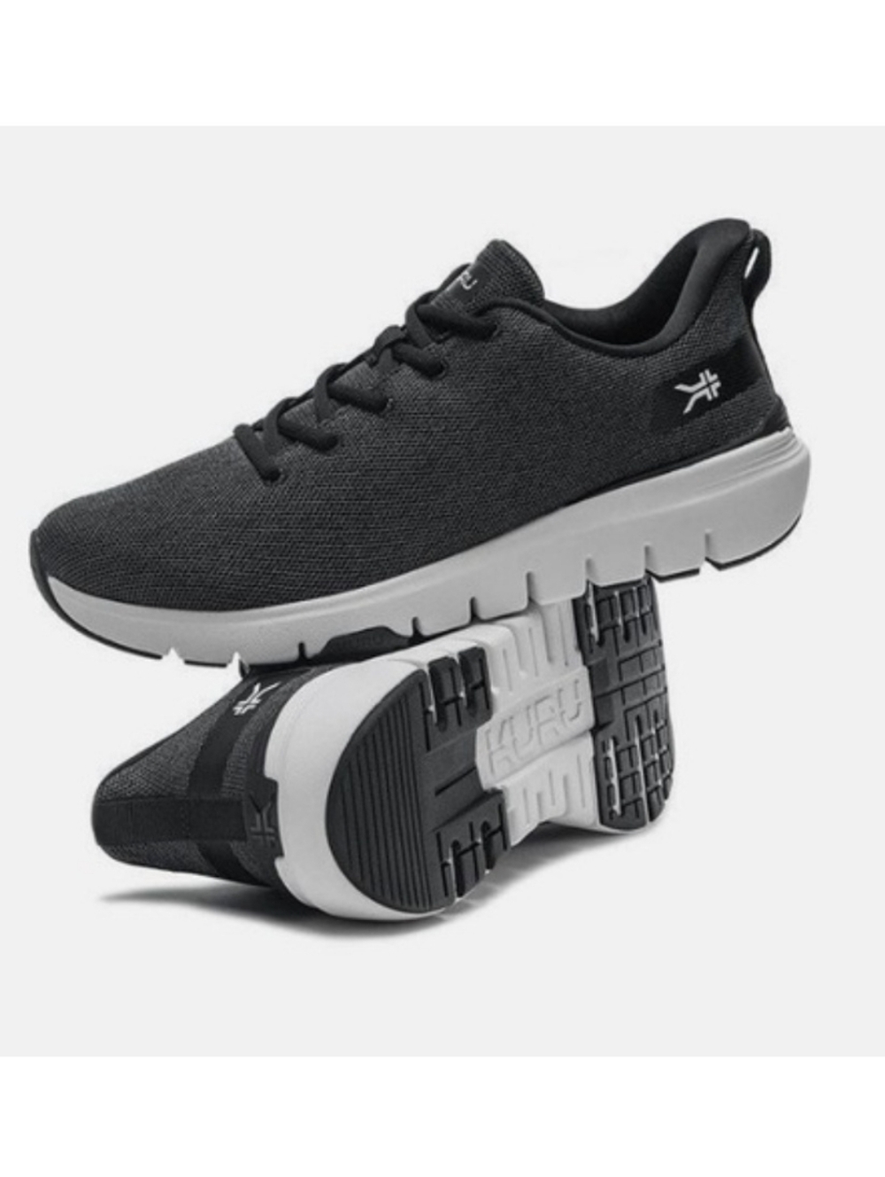 Kuru Flex Via Gray White Comfort Sneakers Women's 7.5